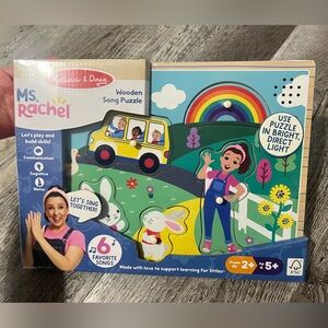 Melissa & Doug Ms.Rachel Wooden Song Puzzle